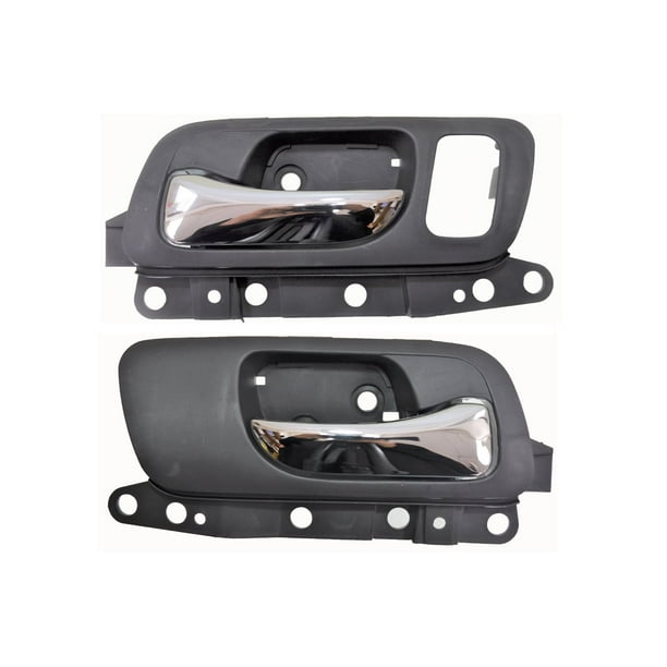 Inner Inside Door Handle Black Chrome Lever with Memory Seat Hole Front Left Inner Inside Door Handle Black Chrome Lever with Memory Seat Hole Front Left